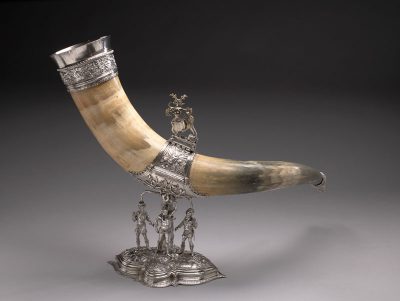 Anonymous,  Drinking Horn of the St. Sebastian or Longbow (H, 1566, Amsterdam Museum