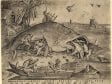 Pieter van der Heyden, after Pieter Bruegel the Elder,  Big Fish Eat Little Fish, 1557,  The British Museum, London