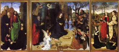 Hugo van der Goes,  Portinari Triptych,  ca. 1476–79, Galleria degli Uffizi, Florence