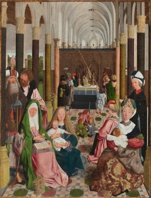 Geertgen tot Sint Jans (or workshop),  Holy Kinship, 1496, Rijksmuseum, Amsterdam