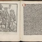 The Adoration of the Magi and adjacent prayer tex, 1484-1485,  University Library, Leiden