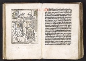 The Nativity from Devote ghetiden vanden leven en, 1486,  University of Amsterdam, Special Collections