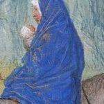 Simon Marmion, Donne Hours: Flight into Egypt, detail of the Vir,  ca. 1480,  Louvain-la-Neuve, Archives de l'Université