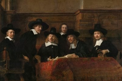 Rembrandt,  Staalmeesters, 1662, Rijksmuseum, Amsterdam