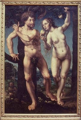 Jan Gossart,  Adam and Eve,  ca. 1525–30, Staatliche Museen zu Berlin, Gemäldegalerie