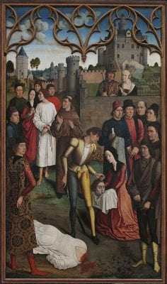 Dirck Bouts,  The Justice of Emperor Otto: The Execution of th,  ca. 1475, Musées des Beaux-Arts, Brussels