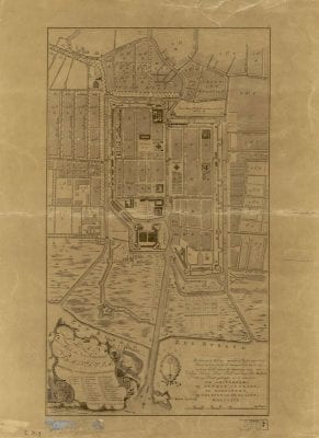 Unknown,  Plan der Stad en ‘t Kasteel Batavia (made und, 1770, Leiden University Library