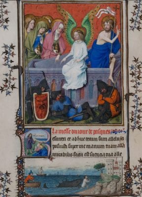 John the Baptist Group and others,  Resurrection of Christ, fol. f.77v from the Tu, ca. 1445–52, Museo Civico d’Arte Antica, Turin