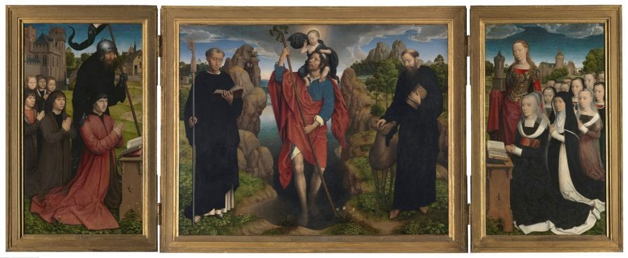 Hans Memling, Triptych of Willem Moreel and Barbara Van Valender, 1484, Groeninge Museum, Bruges