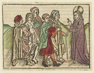 Attributed to the Master of Antwerp, Christ Heals Two Blind Men and a Mad Man, from Lud, Rijksmuseum, Amsterdam