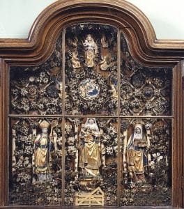 Unknown Mechelen, Besloten Hofje with Saint Anne, the Virgin Mary, a, 1529 (?), Musea & Erfgoed Mechelen, Collectie Gasthuiszusters, Onze-Lieve-Vrouw Waver, on long-term loan from the Augustinian Sisters of Mechelen