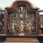 Unknown Mechelen, Besloten Hofje with Saint Anne, the Virgin Mary, a, 1529 (?), Musea & Erfgoed Mechelen, Collectie Gasthuiszusters, Onze-Lieve-Vrouw Waver, on long-term loan from the Augustinian Sisters of Mechelen