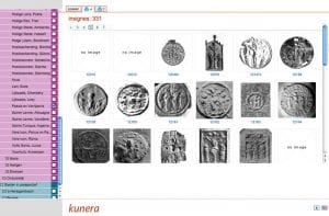 Fig. 5 Screen shot of the Kunera database showing a selection of the 331 badges with Passion and Resurrection subjects, which are not connected to a particular pilgrimage shrine.