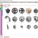 Fig. 8 Screen shot of the Kunera database showing a selection of the badges showing a pelican piercing its breast.