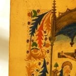 Unknown,  Detail of the top left corner of the Crucifixion ,