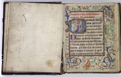 Unknown, Leaf ruled for an image (never filled in) with at, Koninklijke Bibliotheek, The Hague