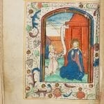 Unknown,  Annunciation print, inserted to preface the Hours,  Koninklijke Bibliotheek, Brussels