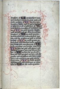 Unknown,  Folio within the Penitential Psalms, with a round,  University Library, Liège