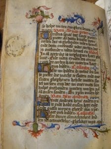 Unknown,  Folio with the suffrage to Saint Peter, with a ro,  University Library, Liège