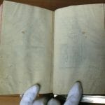 Unknown,  The blank backs of two grisaille miniatures, with,  Plantin Museum, Antwerp