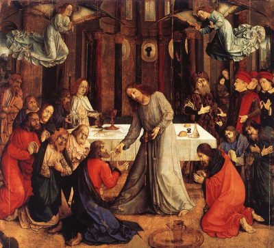  Justus van Ghent,  Communion of the Apostles,  ca. 1473–76,  Museo Nazionale delle Marche, Urbino