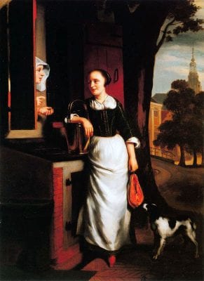  The Maidservant,  Nicolaes Maes, ca. 1659, Dordrechts Museum (on loan from the Netherlands Institute for Cultural Heritage, Amsterdam)