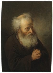 Gerrit Dou,  Hermit Praying,  ca. 1665–70,  The Leiden Collection, New York