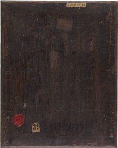 Gerrit Dou,  Herring Seller and a Boy, verso,  ca. 1664,  The Leiden Collection, New York