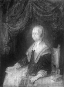 Infrared image of Portrait of a Lady with a Musi,