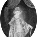 Infrared image of Portrait of a Gentleman with a,