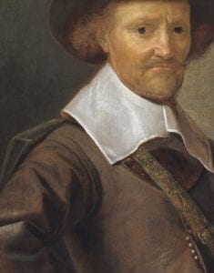 Detail of Portrait of a Gentleman with a Walking Stick
