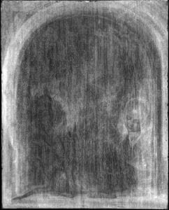 X-radiograph of Cat Crouching on the Ledge of an Artist’s Atelier
