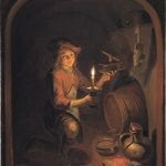 Dominicus van Tol,  Boy with a Mousetrap,  ca. 1660–64,  The Leiden Collection, New York