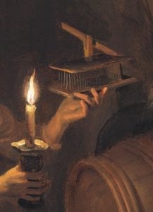 Dominicus van Tol,  Boy with a Mousetrap, detail,  ca. 1660–64,  The Leiden Collection, New York