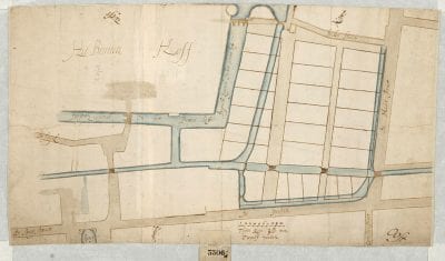 Plan 3306, showing the new access canal and twent, Nationaal Archief, The Hague