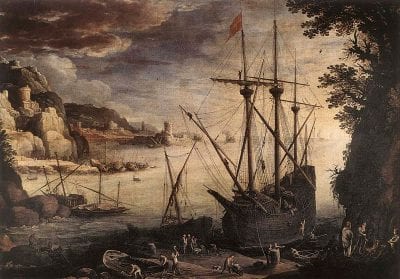 Paul Bril,  Seaport, 1610,  Musées Royaux des Beaux-Arts, Brussels