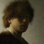 Rembrandt van Rijn,  Self-Portrait,  signed and dated 1628,  Rijksmuseum, Amsterdam