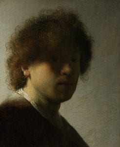 Rembrandt van Rijn,  Self-Portrait,  signed and dated 1628,  Rijksmuseum, Amsterdam