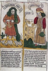 The Four Temperaments,  ca. 1450, Zentralbibliothek, Zürich