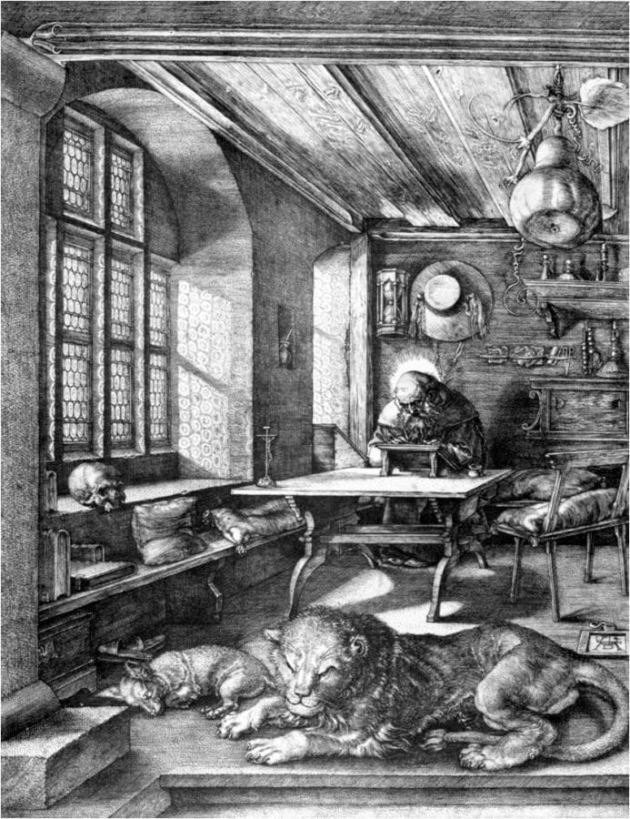 Albrecht Dürer,  Saint Jerome in His Study, 1514,  Metropolitan Museum of Art, New York