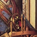 Jan van Eyck,  detail of Saint Donatian's morse from Virgin and,  completed 1436,  Groeninge Museum, Bruges
