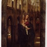 Jan van Eyck,  Virgin in a Church,  ca.1426-28,  Staatliche Museen, Gemäldegalerie, Berlin