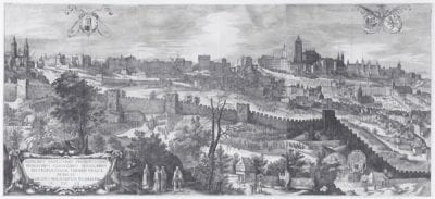 Hans Wechter the Elder,  View of Prague, after a design by Philips van de,  1606,