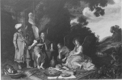 Pieter Lastman,  Abraham Entertaining the Angels, 1616, On loan to Schloss Wilhelmshöhe, Kassel