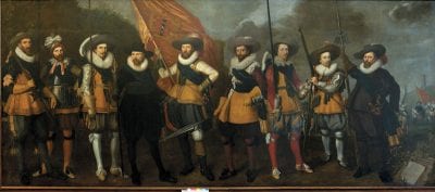 Nicolaes Lastman and Adriaan van Nieulandt,  Company of Captain Abraham Boom and Lieutenant O, 1623, Amsterdam Museum