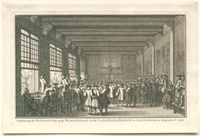 Anonymous,  Meeting of “Doelisten” in the Arquebusiers C, 1748, Rijksmuseum Amsterdam