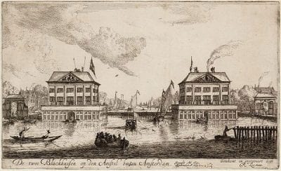 Reinier Nooms (1623/24–1664), etcher,  Blockhouses on the Amstel,  ca. 1654,  Stadsarchief, Amsterdam