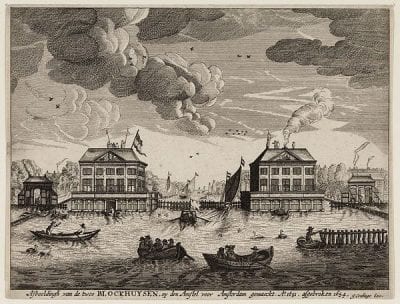 Jan Cralinge (active ca. 1650–ca. 1700), publisher,  Blockhouses on the Amstel,  ca.1654,  Stadsarchief, Amsterdam