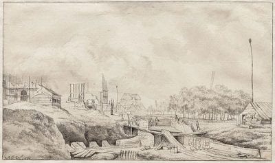 Jan van Kessel (1641–1680),  Demolition of the Heiligewegspoort, 1664,  Stadsarchief, Amsterdam