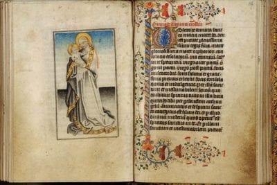 Full-page miniature depicting the Virgin and Chil, ca. 1440, Koninklijke Bibliotheek Albert I, Brussels